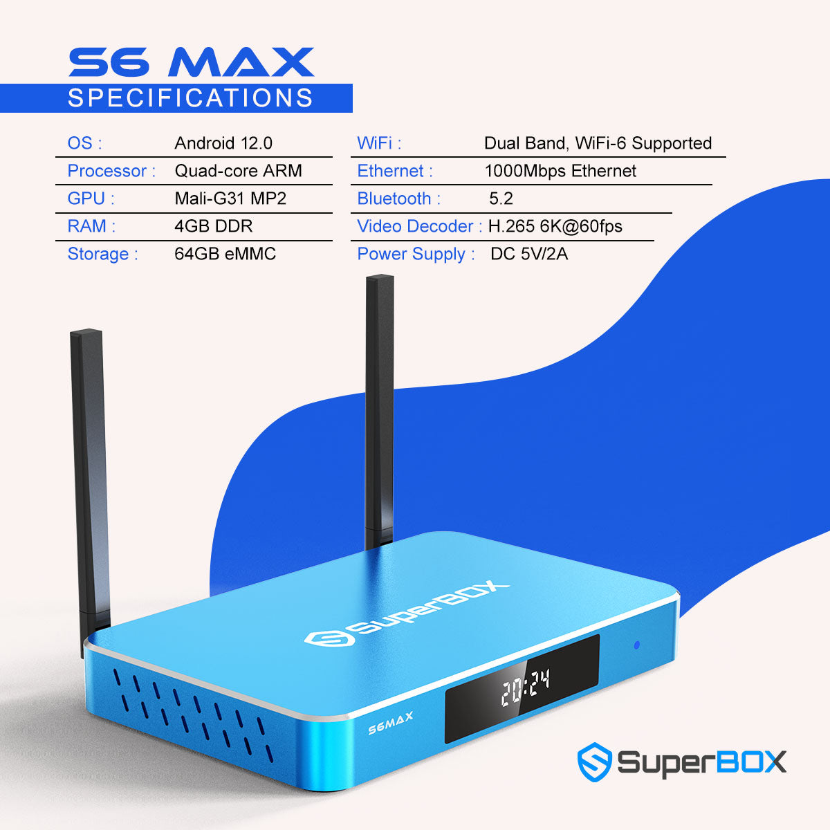 THE NEW SUPERBOX S6 MAX