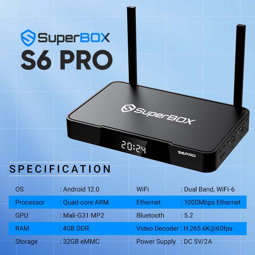 THE NEW SUPERBOX S6 PRO