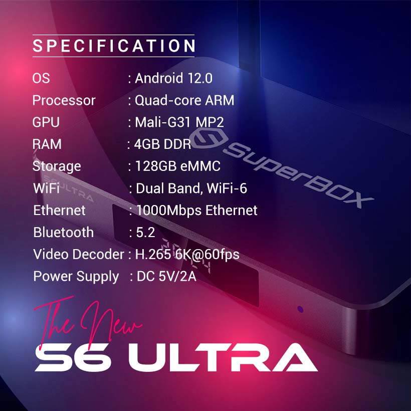 THE NEW SUPERBOX S6 ULTRA